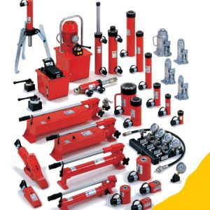 Гидравлические домкраты и инструмент Yale.