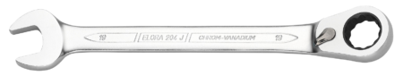Набір комбінованих гайкових ключів з реверсивною тріскачкою 204-JS8M